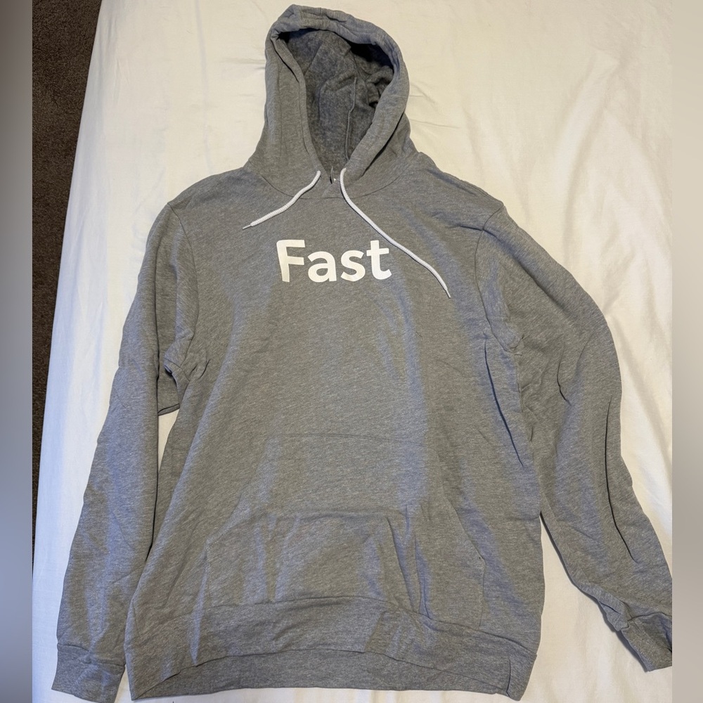 Gray Bella Canvas “Fast” Hoodie XL Brand New